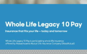 massmutual wholelife 10pay cover