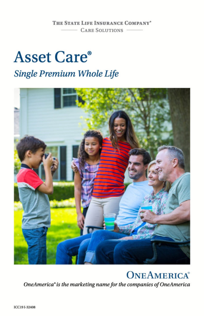 OneAmerica Asset Care® 一次性付清型长护险长期看护险