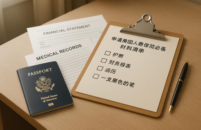 申请美国人寿保险必备材料清单