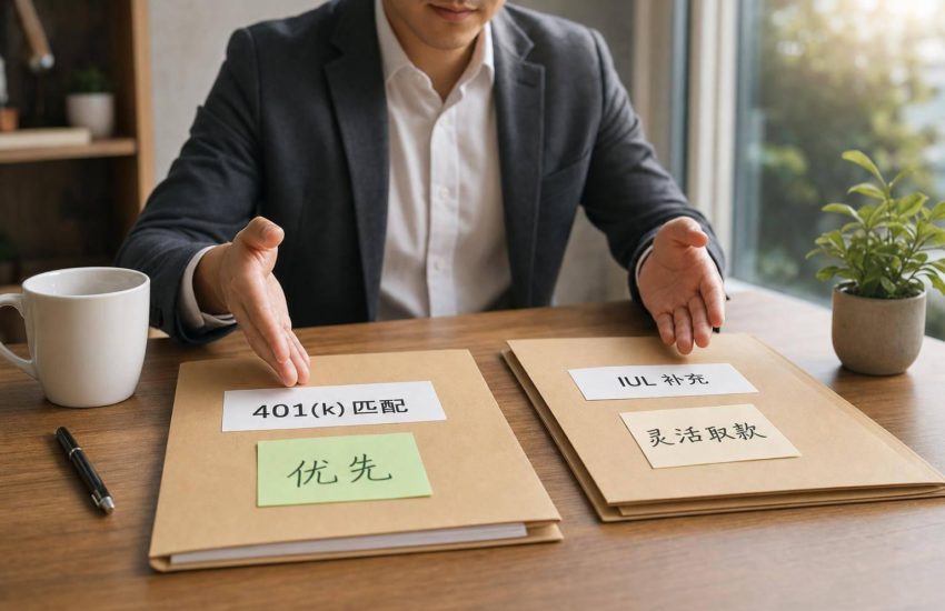 IUL与401(k)退休收入对比